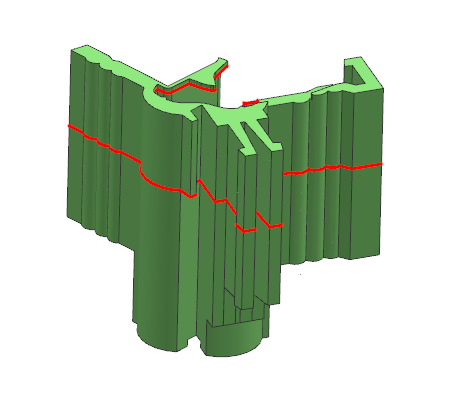 晶體型腔分模線2